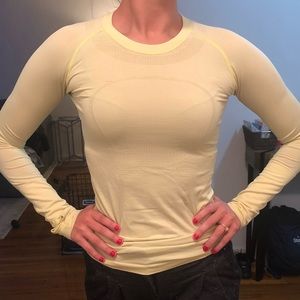 Size 2 Neon swiftly tech Lululemon shirt
